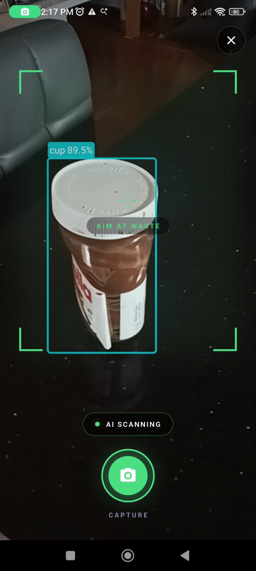 AI scanning cup